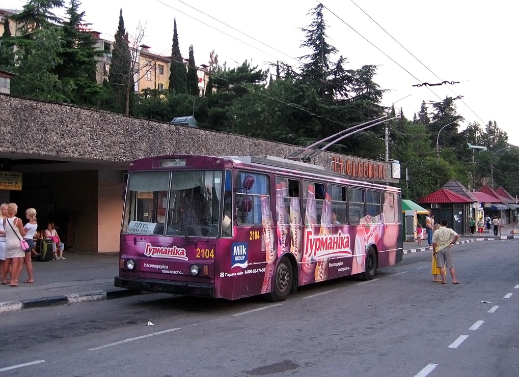 Крымский троллейбус, Škoda 14Tr89/6 № 2104