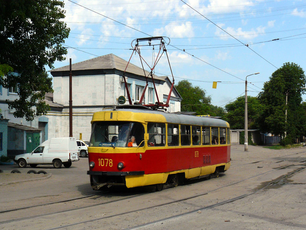 Днепр, Tatra T3SU (2-door) № 1078 Днепр, Tatra T3SU (2-door) № 1078