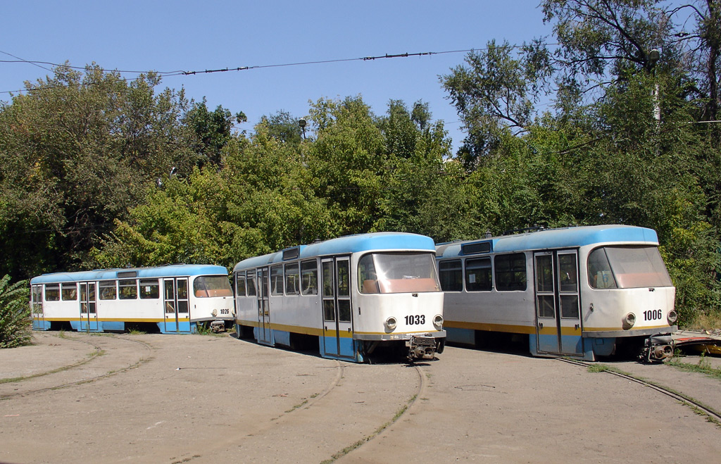 Алматы, Tatra T3DC2 № 1033; Алматы, Tatra T3DC2 № 1026; Алматы, Tatra T3DC2 № 1006