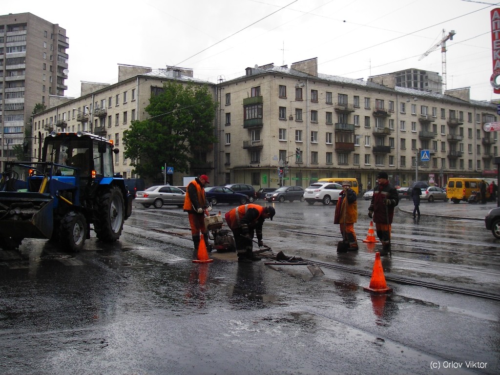 Sankt Petersburg — Track repairs