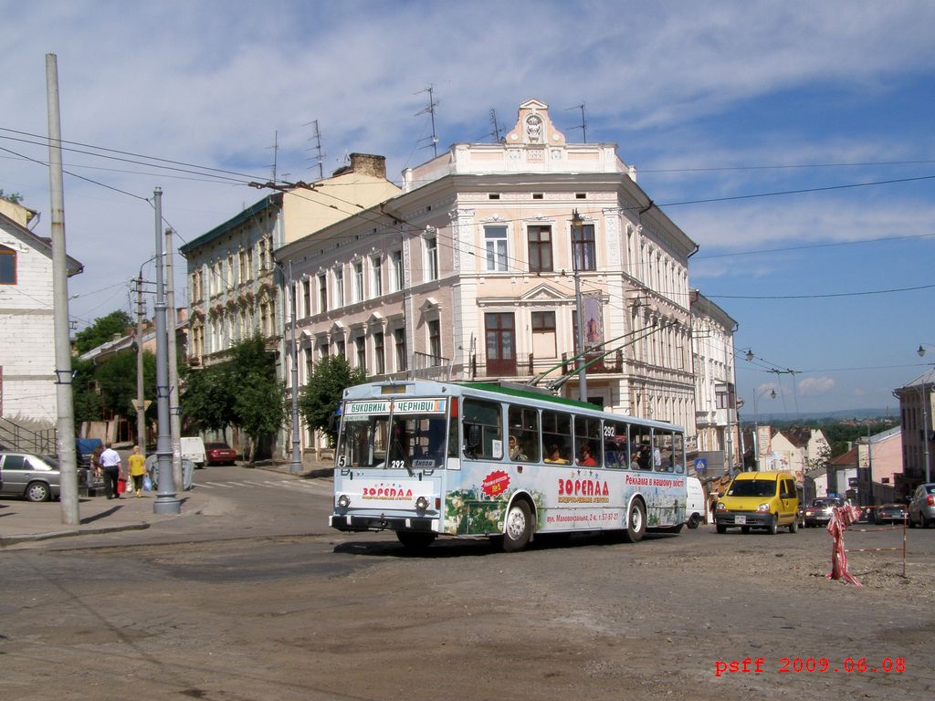 Черновцы, Škoda 14Tr89/6 № 292