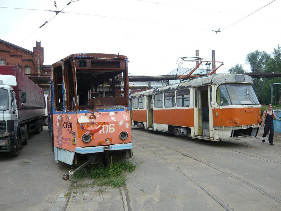 Калінінград, Tatra KT4SU № 406; Калінінград, Tatra T4SU № Буксир ВРМ Калінінград, Tatra KT4SU № 406; Калінінград, Tatra T4SU № Буксир ВРМ