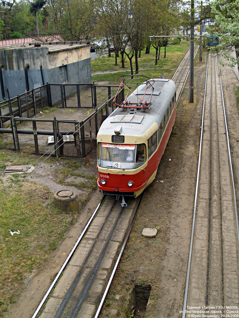 Odessa, Tatra T3SU # 5008; Odessa — Tramway Lines: Central Station to Lustdorf and the Fish Seaport