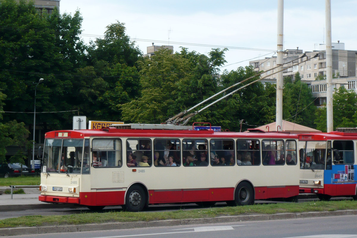 Вильнюс, Škoda 14Tr02/6 № 2485 Вильнюс, Škoda 14Tr02/6 № 2485
