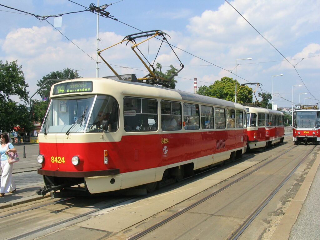 Прага, Tatra T3R.P № 8424