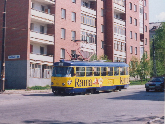 Екатеринбург, Tatra T3SU (двухдверная) № 630