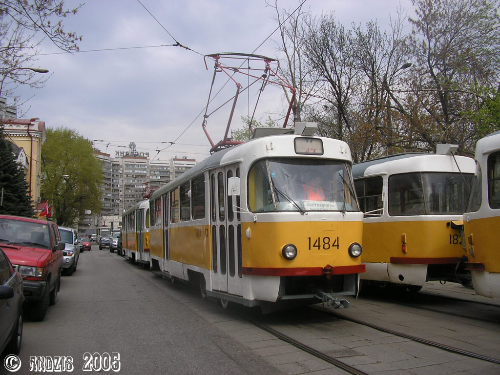 Москва, Tatra T3SU № 1484