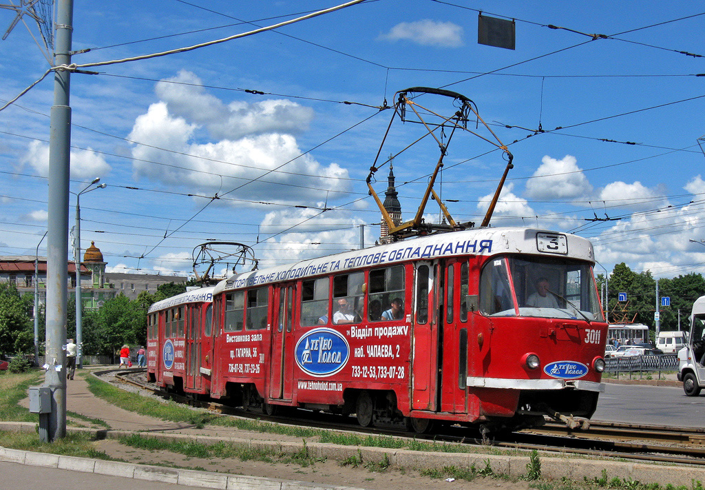 Харьков, Tatra T3SU № 3011