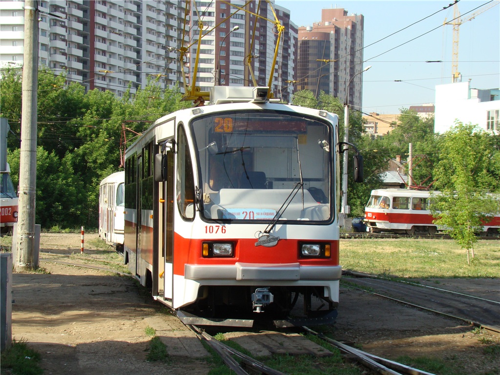 Самара, 71-405 № 1076; Самара — Конечные станции и кольца (трамвай)
