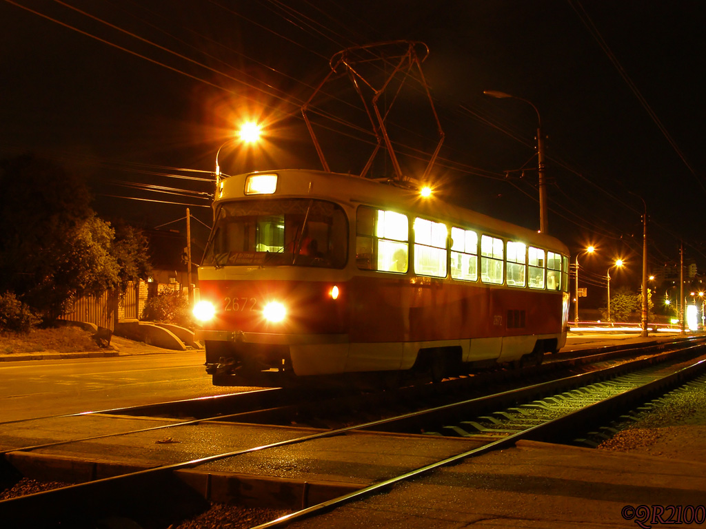 Волгоград, Tatra T3SU (двухдверная) № 2672