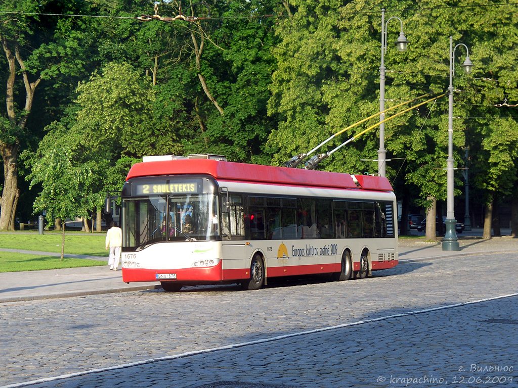 Vilnius, Solaris Trollino II 15 AC č. 1676