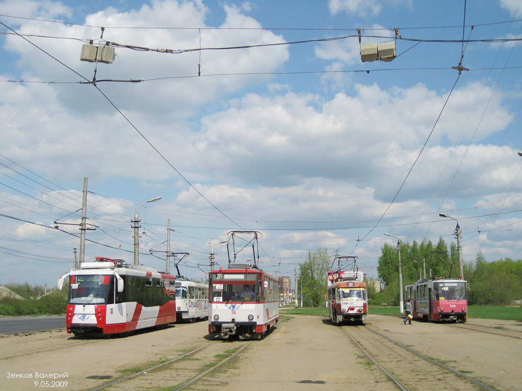 Tula, 71-153 (LM-2008) — 1; Tula, Tatra T6B5SU — 30; Tula, Tatra T3SU — 148; Tula, Tatra T6B5SU — 344; Tula — Terminus stations