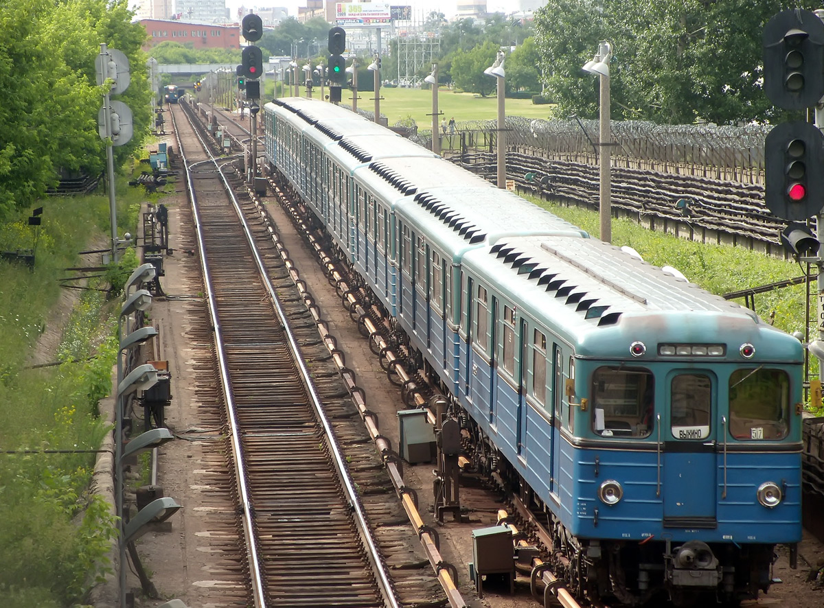 Москва — Метрополитен — [7] Таганско-Краснопресненская линия; Москва — Метрополитен — Подвижной состав — Еж3/Ем-508Т