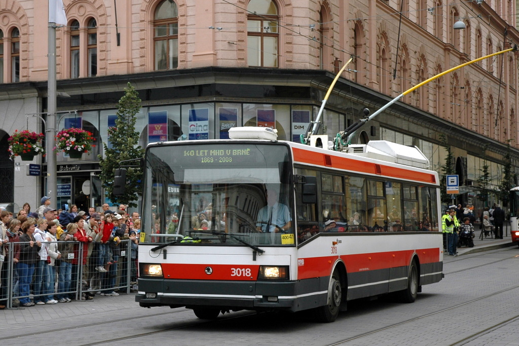 Брно, Škoda 21Tr № 3018