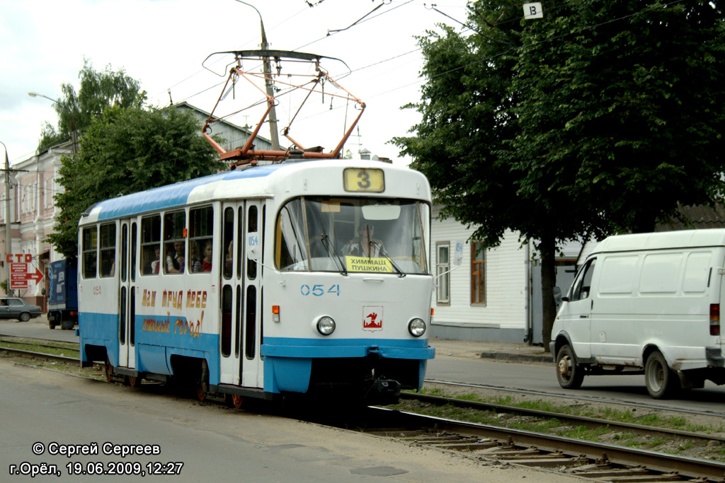Орёл, Tatra T3SU № 054