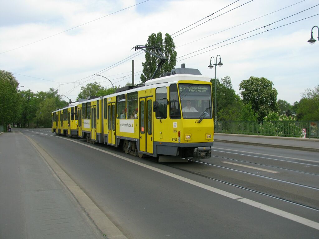 Берлин, Tatra KT4DM № 6157