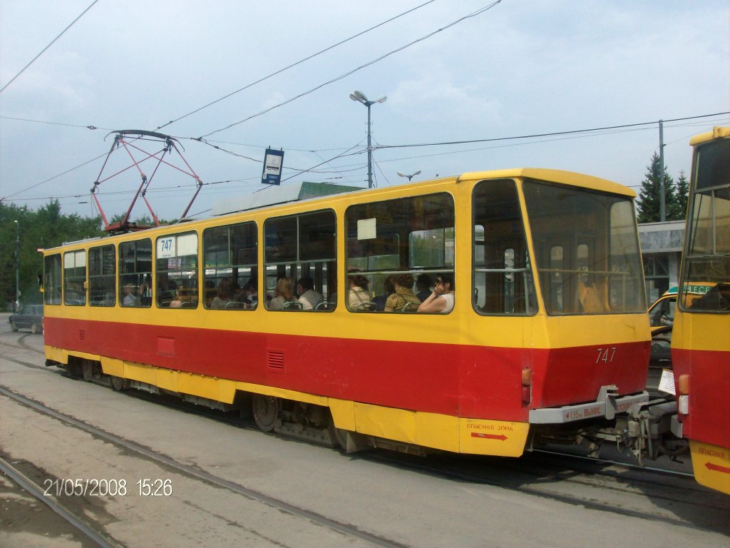 Екатеринбург, Tatra T6B5SU № 747