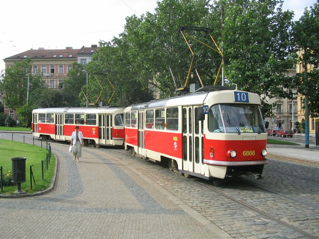 Прага, Tatra T3 № 6866