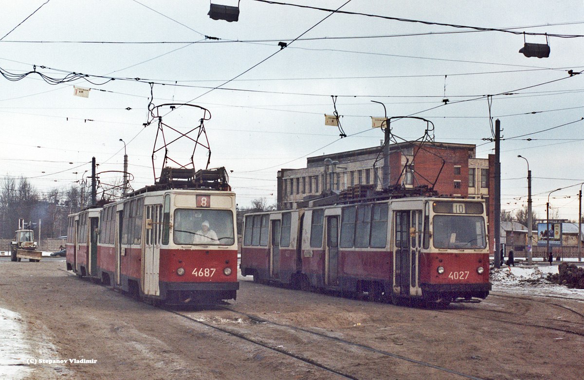 Санкт-Петербург, ЛМ-68М № 4687; Санкт-Петербург, ЛВС-86К № 4027