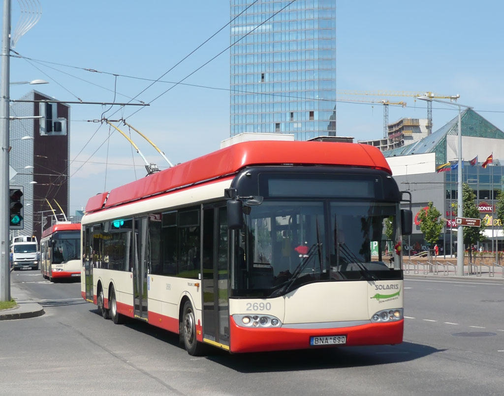 Вильнюс, Solaris Trollino II 15 AC № 2690