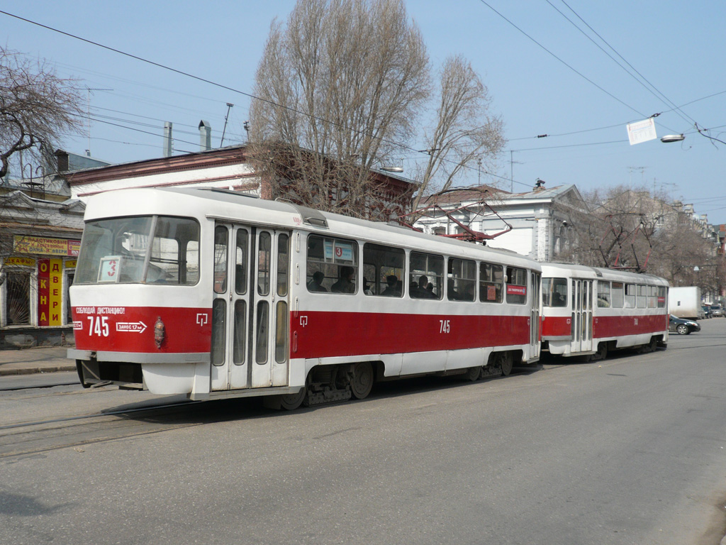 Самара, Tatra T3SU (двухдверная) № 745