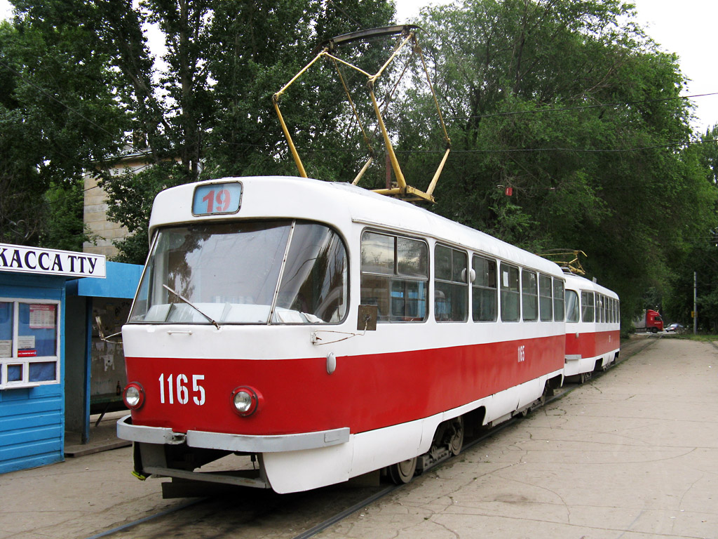 Самара, Tatra T3SU (двухдверная) № 1165