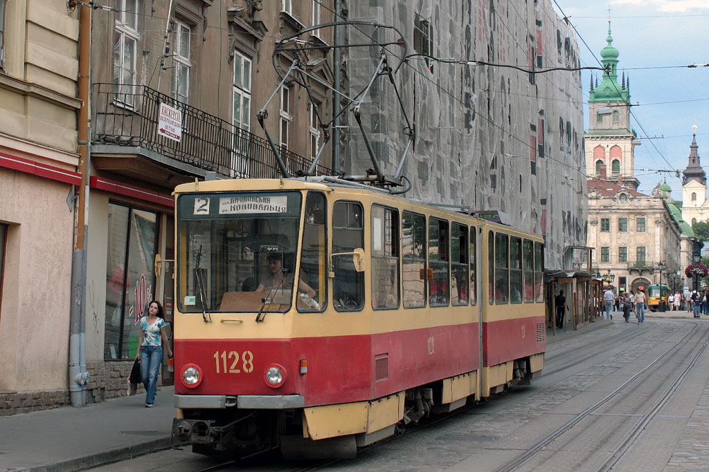 Львов, Tatra KT4SU № 1128