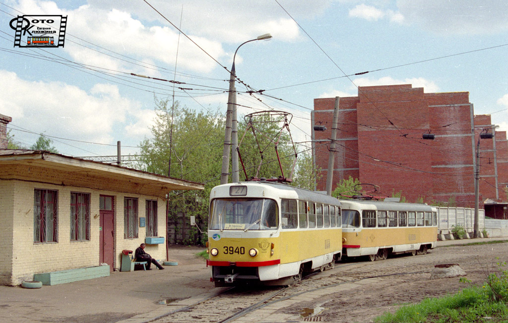 Москва, Tatra T3SU № 3940