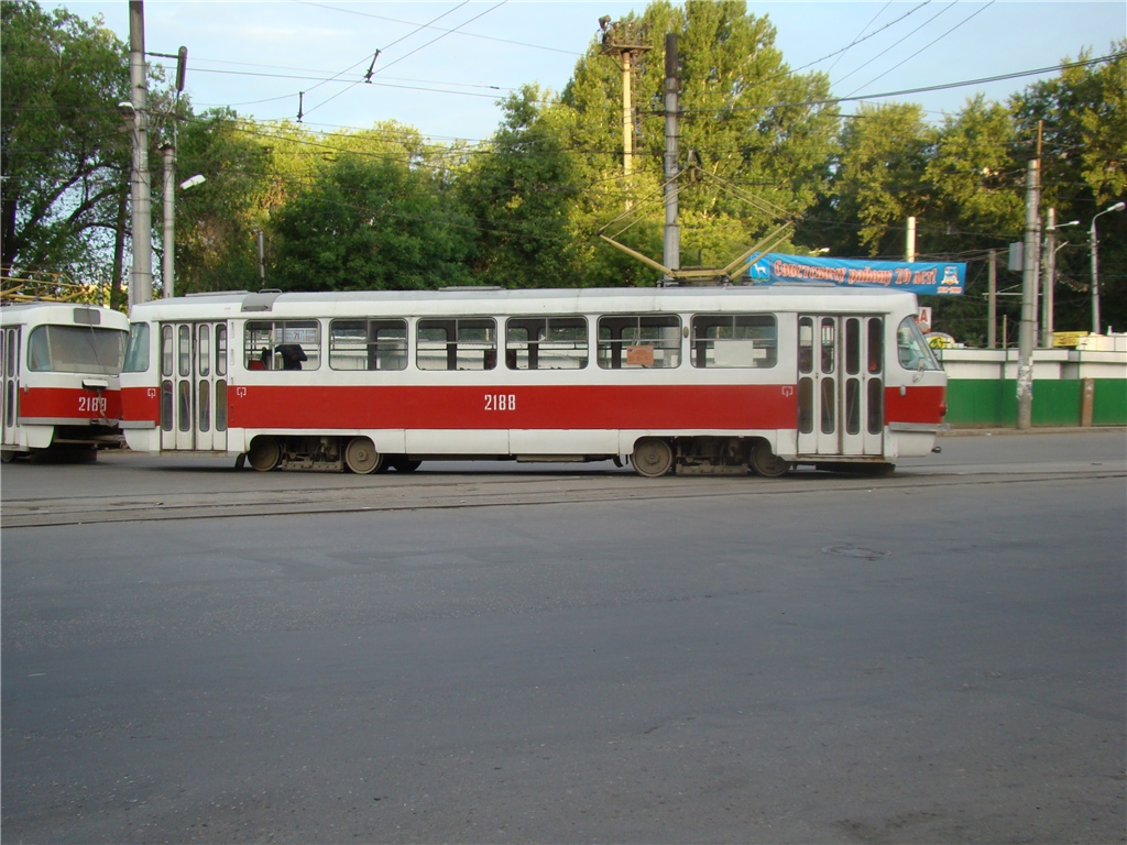 Самара, Tatra T3SU (двухдверная) № 2188