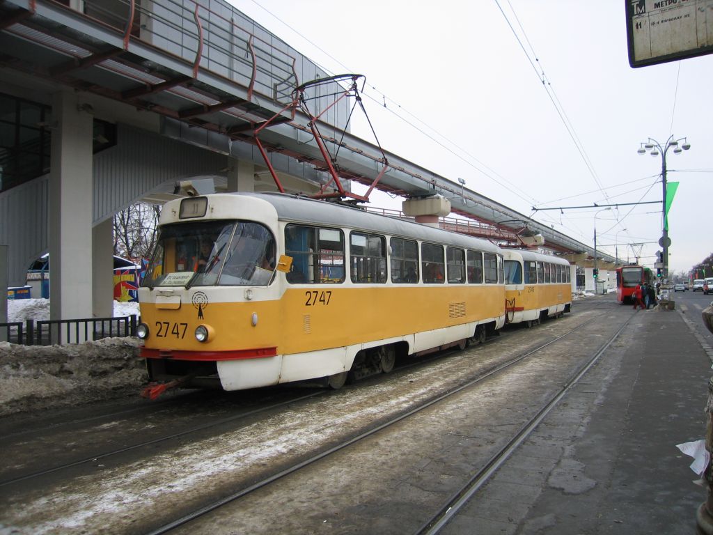 Moscow, Tatra T3SU № 2747