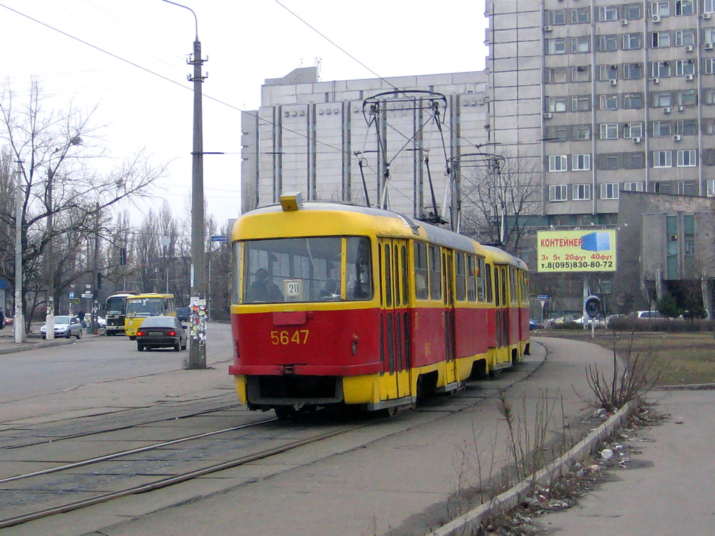 Киев, Tatra T3SU № 5647