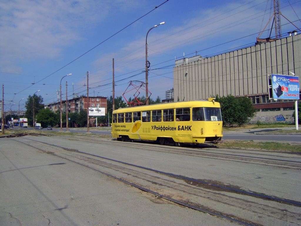 Екатеринбург, Tatra T3SU № 597