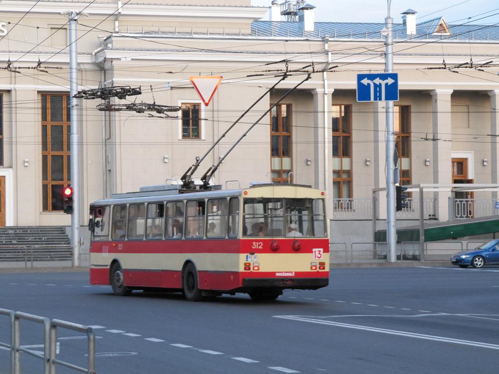 Каунас, Škoda 14Tr89/6 № 312