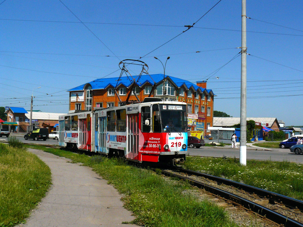 Винница, Tatra KT4SU № 219