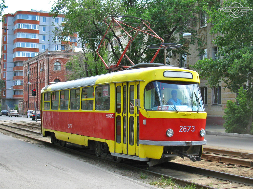 Волгоград, Tatra T3SU (двухдверная) № 2673