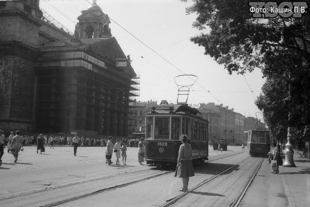 Санкт-Петербург, Двухосный моторный вагон № 1028; Санкт-Петербург — Исторические фотографии трамвайных вагонов