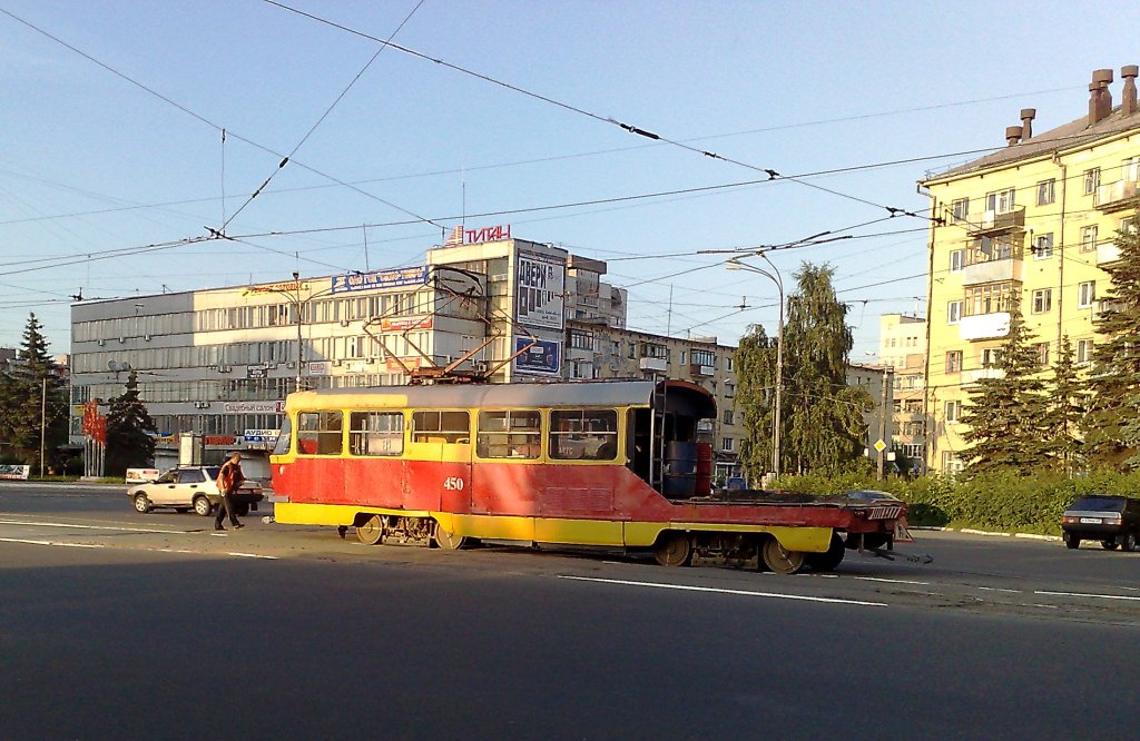 Тверь, Tatra T3SU (двухдверная) № 450; Тверь — Служебные трамваи и специальная техника Тверь, Tatra T3SU (двухдверная) № 450; Тверь — Служебные трамваи и специальная техника