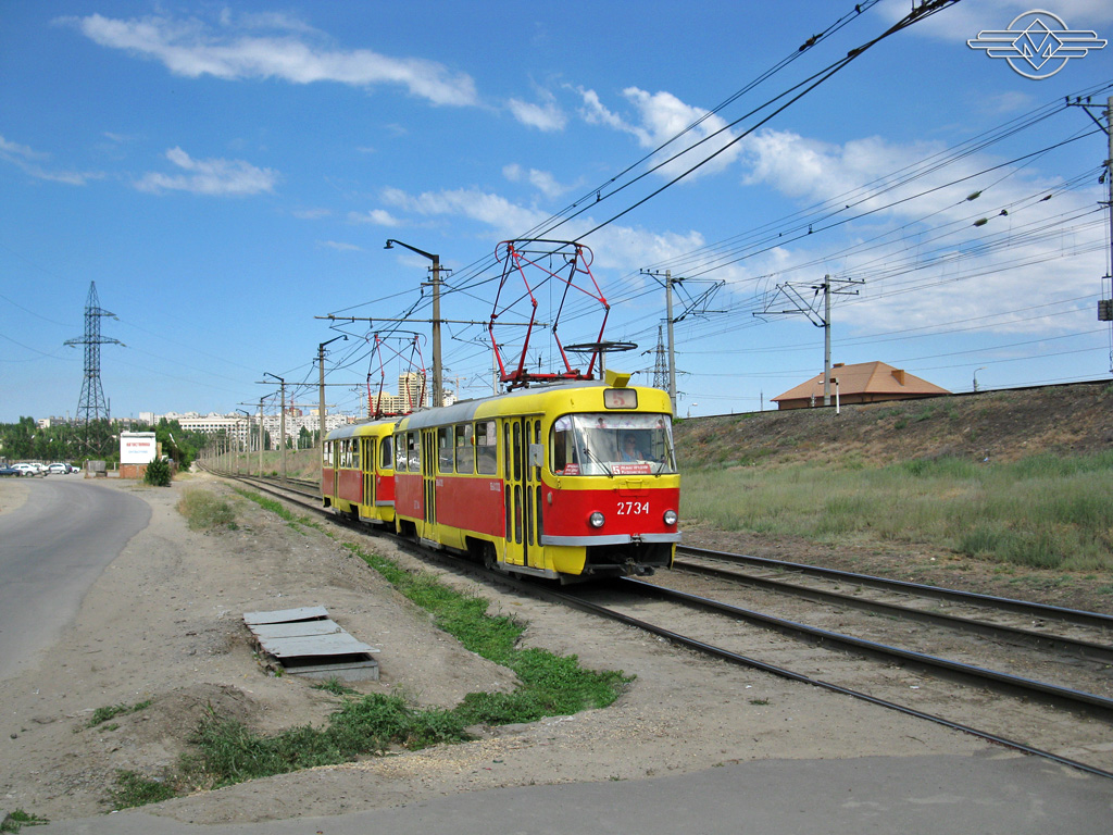 Волгоград, Tatra T3SU № 2734