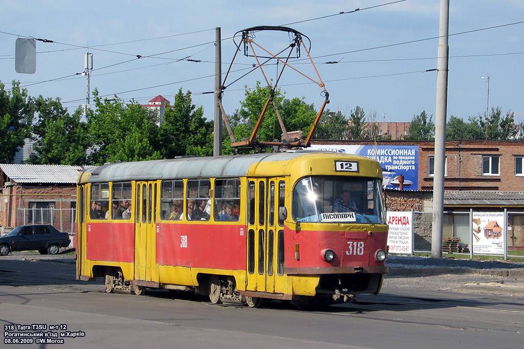 Харьков, Tatra T3SU № 318