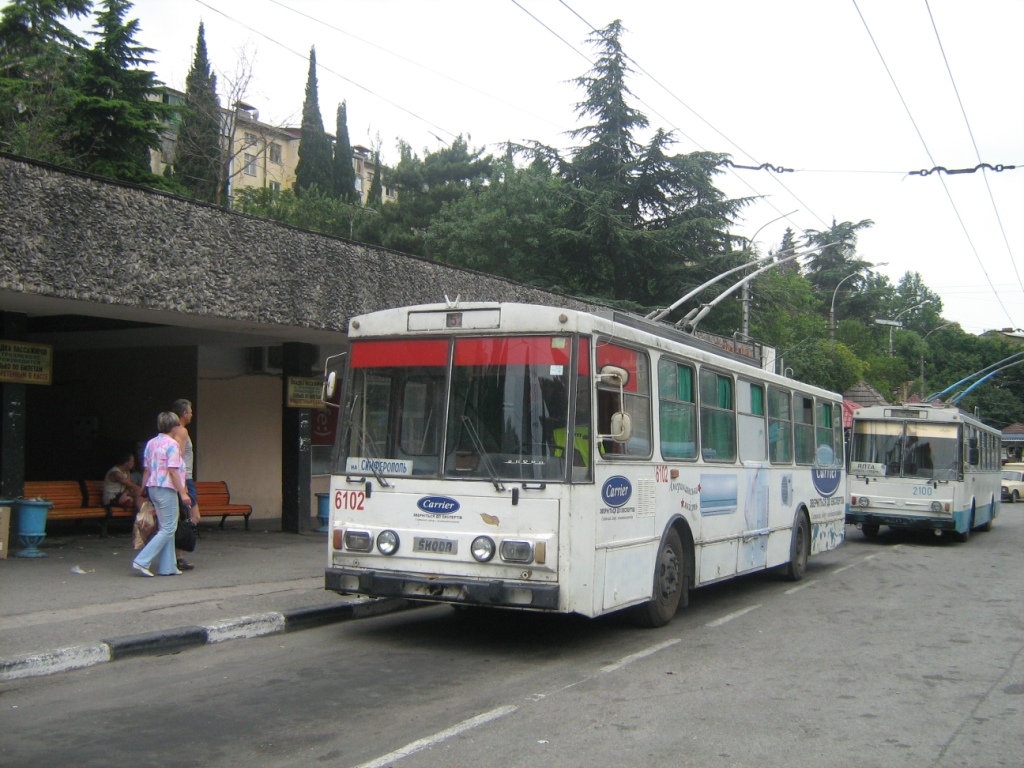 Крымский троллейбус, Škoda 14Tr89/6 № 6102