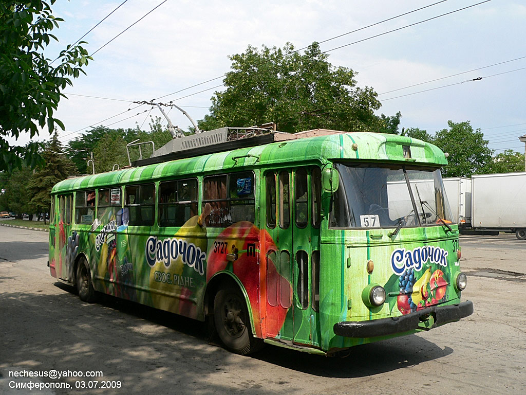 Крымский троллейбус, Škoda 9TrH27 № 3727