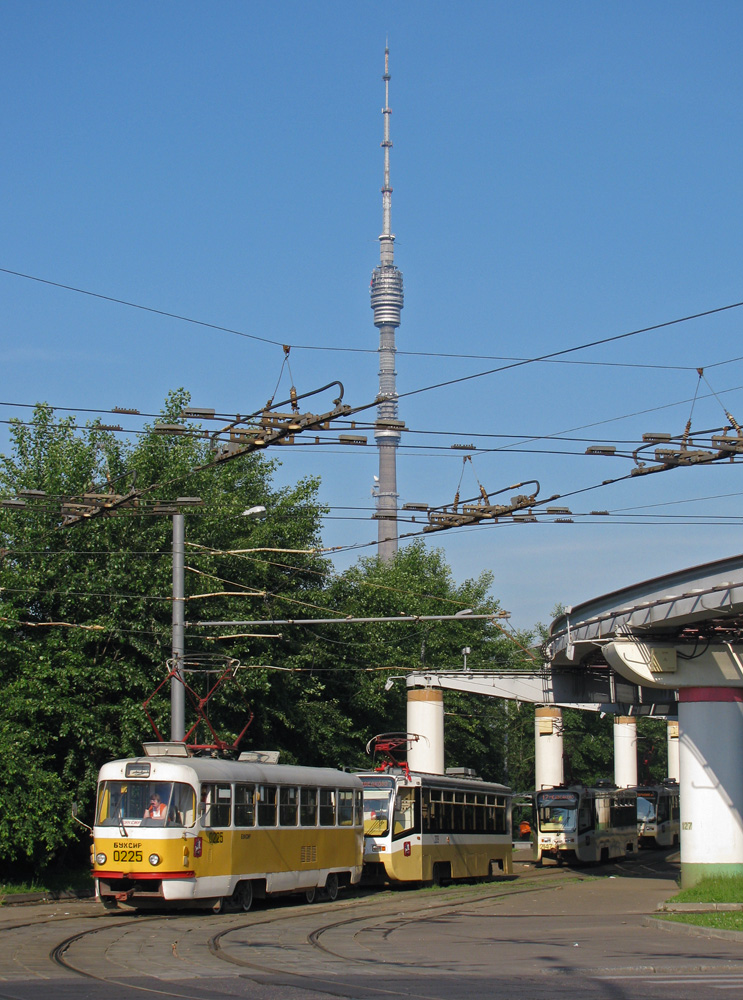 Москва, Tatra T3SU № 0225