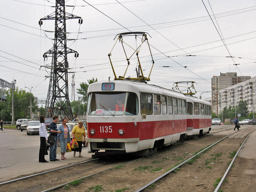 Самара, Tatra T3SU (двухдверная) № 1135