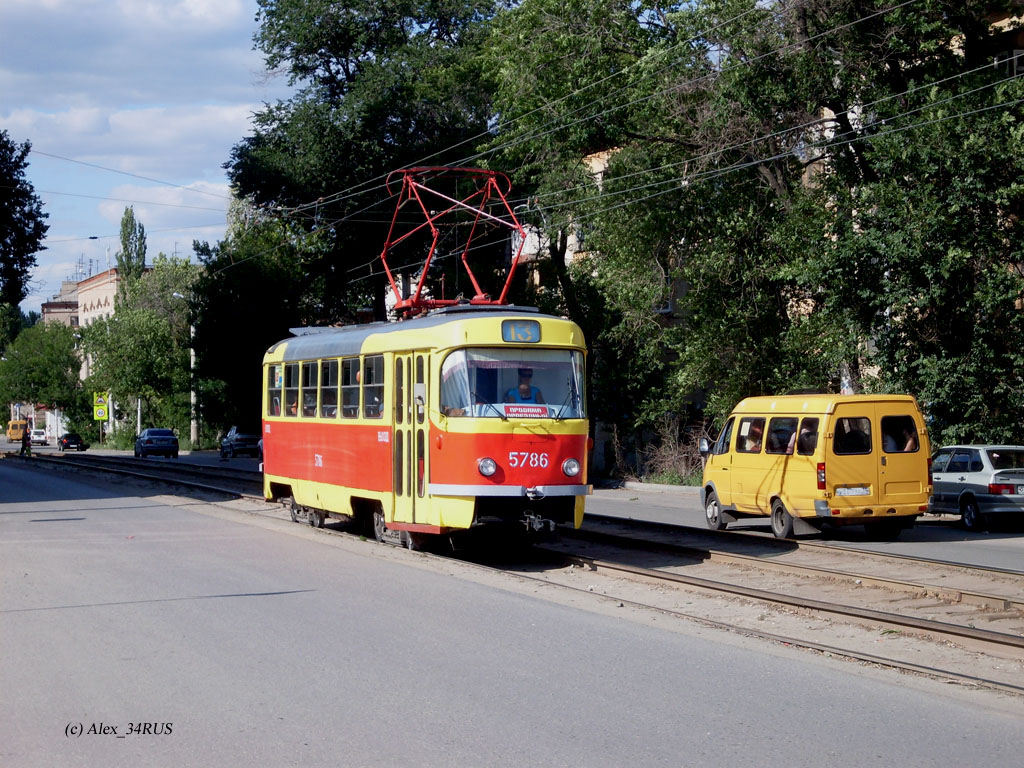 Волгоград, Tatra T3SU (двухдверная) № 5786