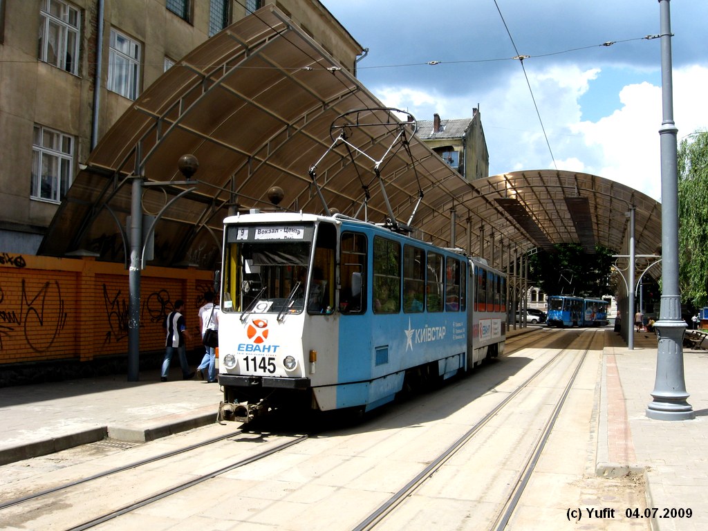 Львов, Tatra KT4SU № 1145
