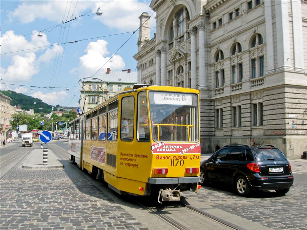 Львов, Tatra KT4D № 1170