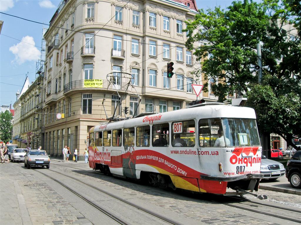 Львов, Tatra T4SU № 807