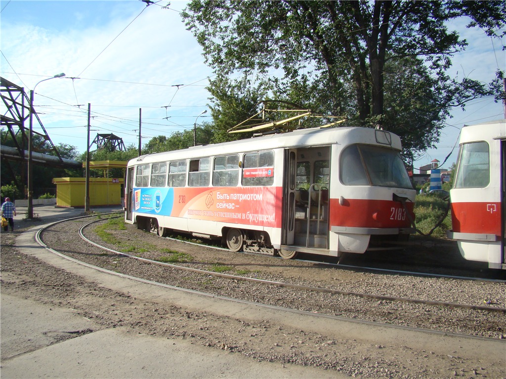 Самара, Tatra T3SU (двухдверная) № 2183; Самара — Конечные станции и кольца (трамвай)