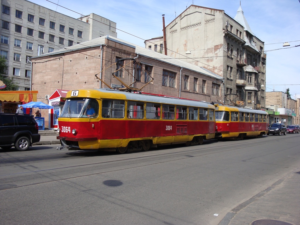 Харьков, Tatra T3SU (двухдверная) № 3064