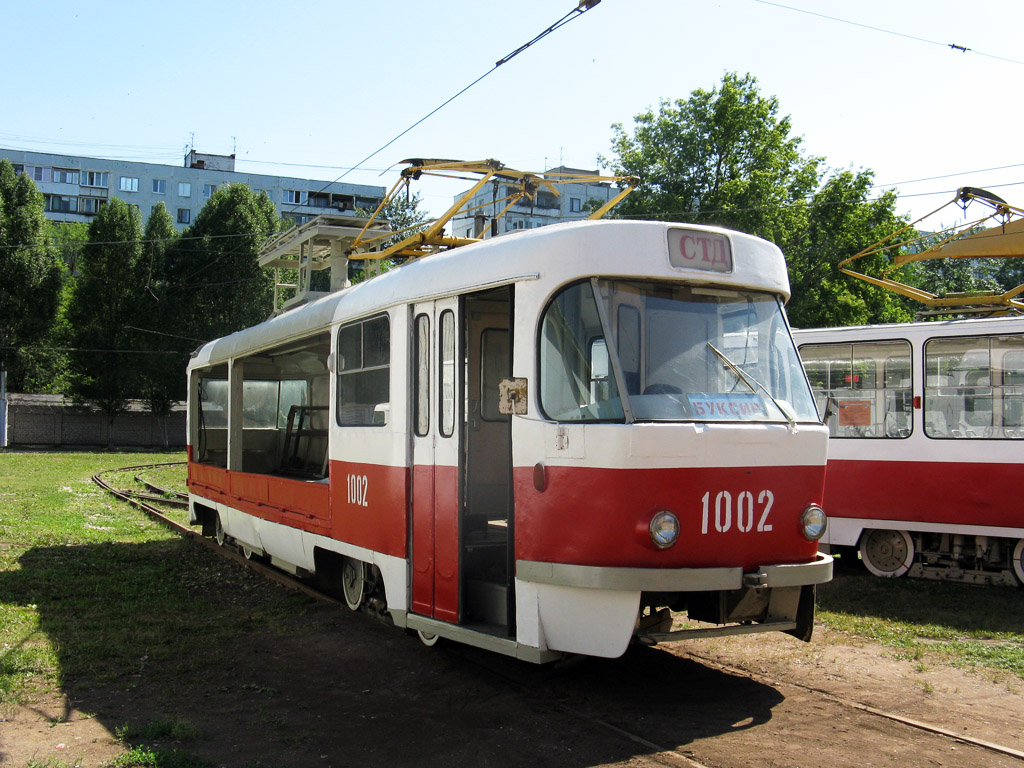 Самара, Tatra T3SU (двухдверная) № 1002; Самара — Северное трамвайное депо